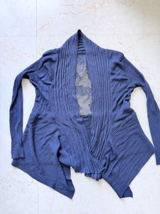 Blue Knit Cardigan