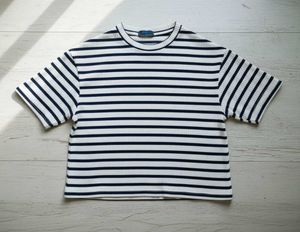 Striped White Tee