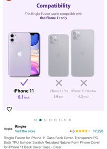 Transparent IPHONE 11 Back Cover