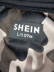 Short Sleeves Camouflage Print Polo Tshirt