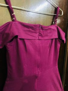 Purple Fit &amp; Flare Dress