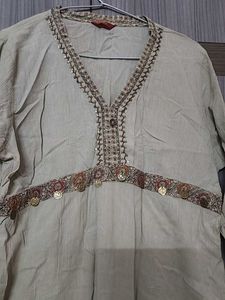 W Beige Kurti