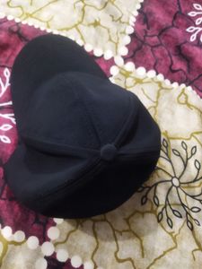 Cotton Black Cap, Men And Women Both Wear