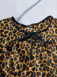 Tiger Print Short Top