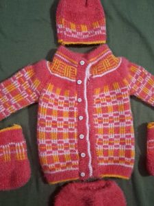 Handmade Knitted Baby Outfit