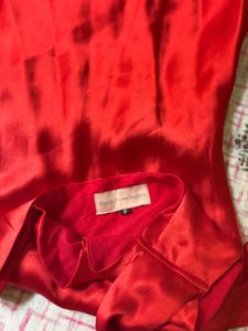 Red One-Shoulder Mini Dress