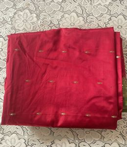 Red And Green 5 M Saree