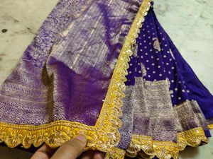 Elegant 😻 Purple 💜 Saree Very Beautiful ❤️