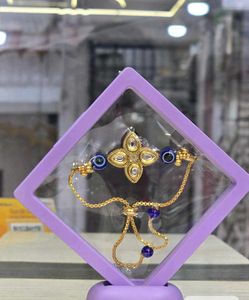 Elegant Green &amp; Gold Bracelet Rakhi