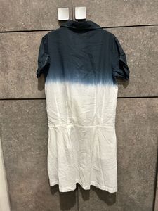 🌊 Red Oranges Dip-Dye Beach Dress – Brand New