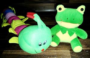 Stuffed Frog &amp; Caterpillar Toy