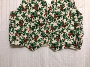Floral Printed Green Vest