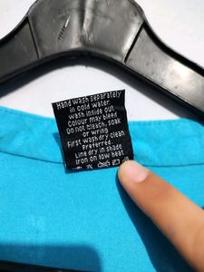 Turquoise blue Solid Tunic