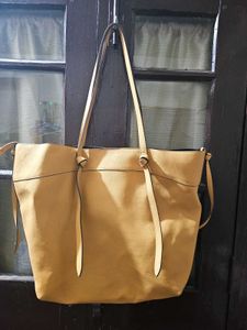 Large Yellow ZARA Tote Bag