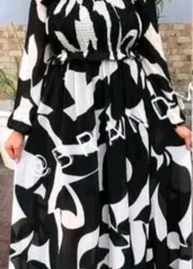 Black And White Gown