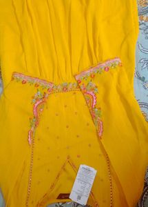 Elegant Yellow Kurta for haldi
