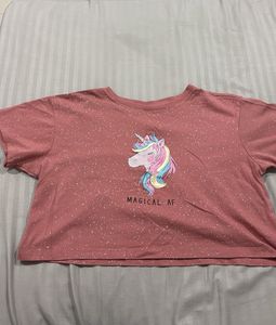 Magical AF Unicorn Crop Top