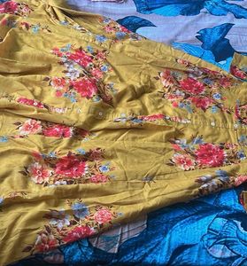 Floral Mustard Dress