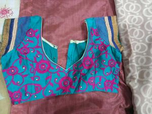 Saree With Matching Blouse