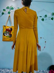 Shein Yellow Party Midi Dress