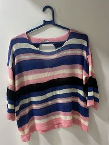 Striped Knit Sweater