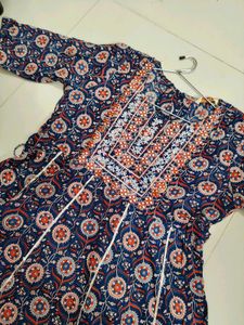 Floral Print Kurta