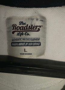 Roadster White Casual Polo T Shirt