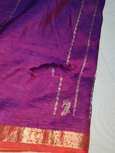 Pure Kanchi Pattu Saree 💜🧡