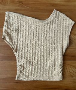 Textured Beige Top