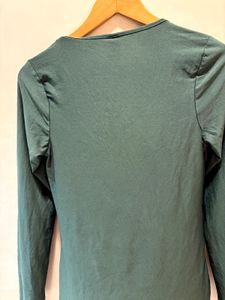 Beautiful Green Lace Trim Top