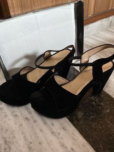New Black Heels Branded