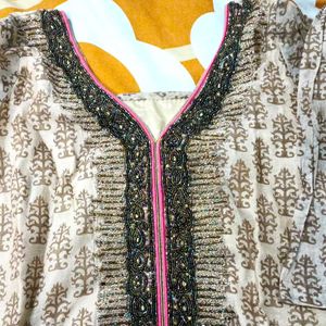 Combo Offer: Set of 2 Beautiful Neck-Detail Kurtas