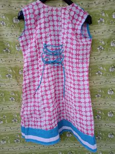 Pink &amp; Blue Short Kurta