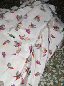 Silk White Kameez Plazzo Set