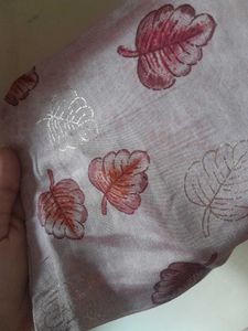 Leaf Print Button-Down Short Kurta