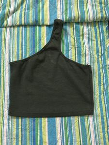 Olive Green Crop Top