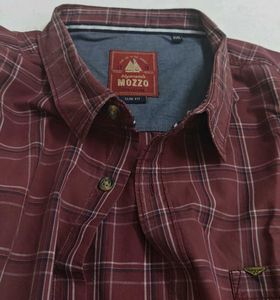 MOZZO Slim Fit Plaid Shirt