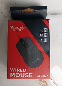 Quantum USB Wired Mouse, 1200 DPI Optical Sensor,