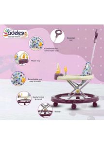 Baby Walker with Teddy Bear Print