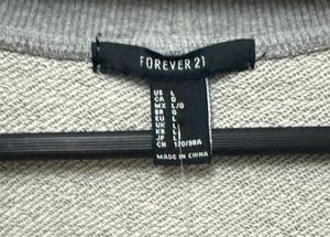 Forever 21 Gray Top