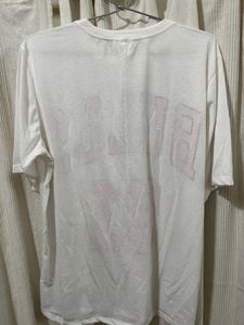 Oversized white shirt — size XL With text