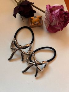 Stainless Steel Bow Hair Tie 🎀