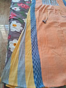Orange Daily Wear Kurti With Pocket