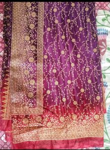 Purple Sequence Saree