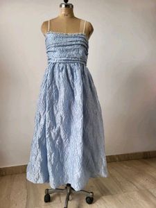 Blue Textured Gown