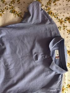 Lavendar Polo Crop Tee