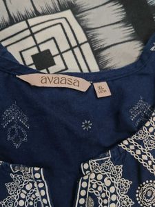 Blue Embroidered Dress