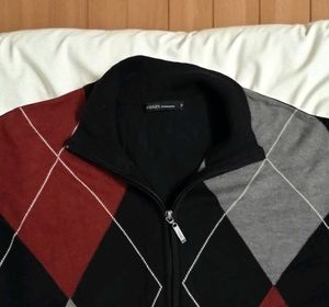 🇦🇮Men Zipper Front Open Full Sleeves Sweater