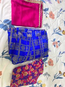 Royal Blue Lehenga Choli Set