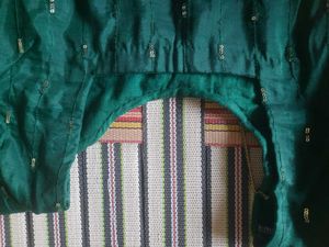 r suit and salwar with red colo